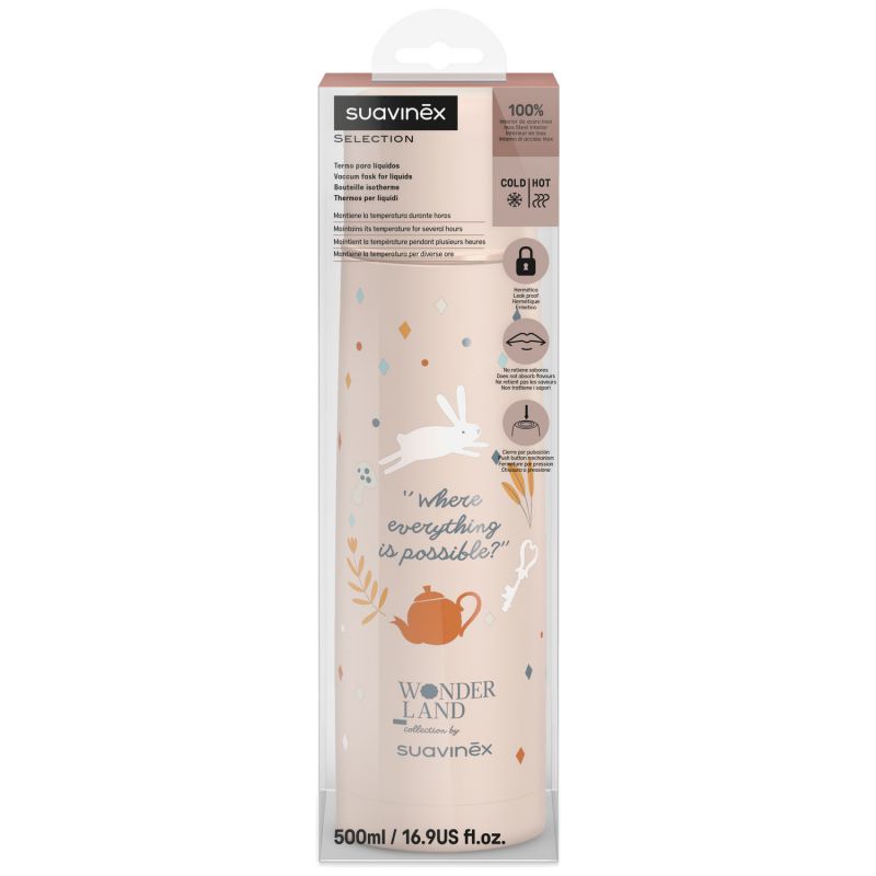 Bouteille isotherme Wonderland Rose (500Ml) Suavinex Packaging 5