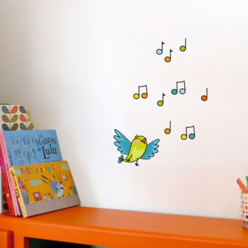 Stickers Oiseau chanteur cui-cui Série-Golo