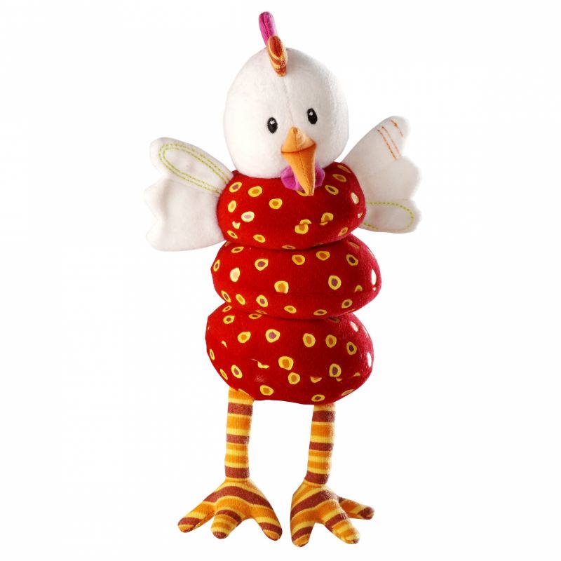 Hochet Ophélie la poule dansante  Lilliputiens