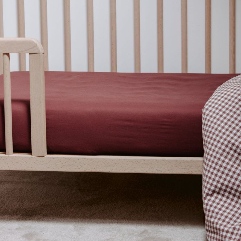 Drap housse pur coton bio Sienne (60 x 120 cm) Kadolis Ambiance 4