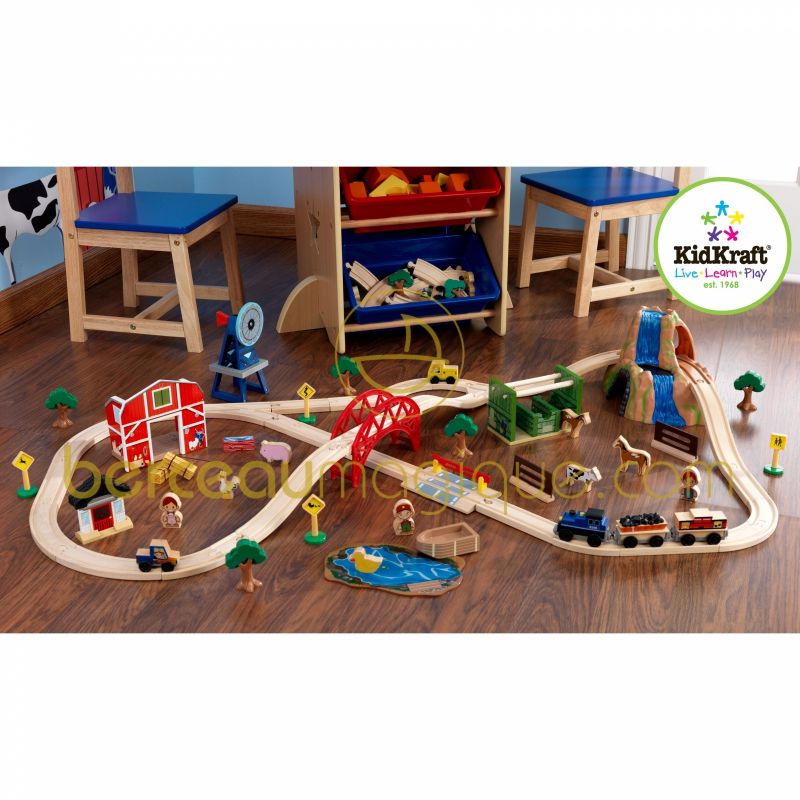 Circuit de train Ferme KidKraft