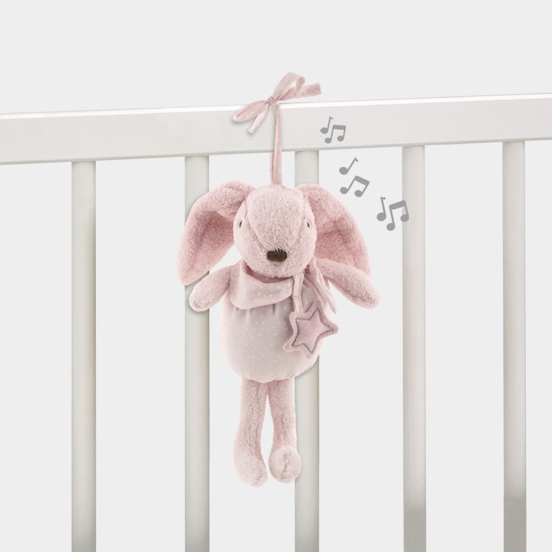Lapin musical Etoile rose (27 cm) Pasito a pasito