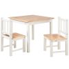 Ensemble table et chaises Activity blanc/naturel (3 pièces)  par Geuther