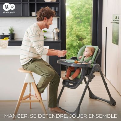Chaise haute 2 en 1 Tummie Green