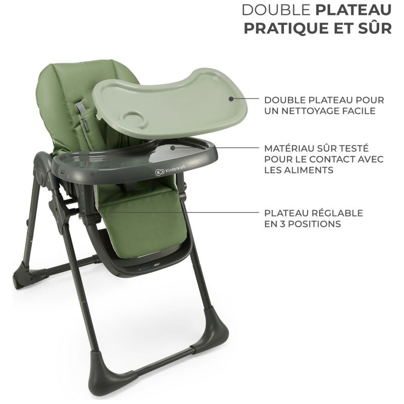 Chaise haute 2 en 1 Tummie Green Kinderkraft Produit 5