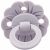 Variation Violet du produit Sucette symétrique en silicone Binky Bloom Lavender Love (3 mois et +) de la marque Elodie Details