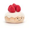 Peluche Amuseable Pretty la tarte aux fraises (9 cm)  par Jellycat