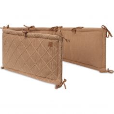 Tour de lit Cosy Knit Biscuit (pour lits 60 x 120 ou 70 x 140 cm) - Jollein