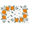 Planche de stickers M Oranges Ornaments (64 x 90 cm) - Lilipinso