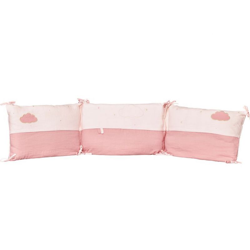 Tour de lit Lily poudrée (pour lits 60 x 120 et 70 x 140 cm) Sauthon