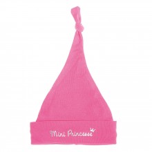 Bonnet naissance Mini Princesse fuchsia  par BB & Co