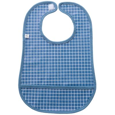 Bavoir imperméable carreaux bleus