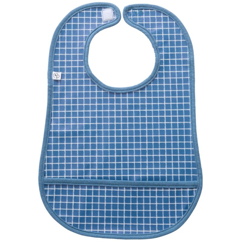 Bavoir imperméable carreaux bleus BB & Co Produit 1
