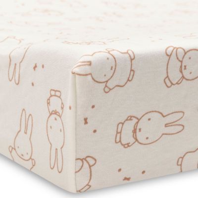 Housse de matelas à langer en jersey Miffy Moments Light Terra (50 x 70 cm)