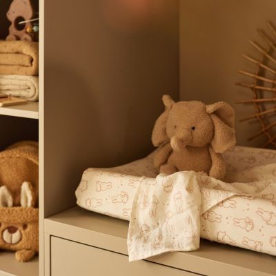 Housse de matelas à langer en jersey Miffy Moments Light Terra (50 x 70 cm)