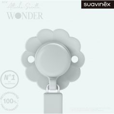 Attache sucette en silicone Wonder Illusion Blue
