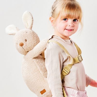Sac à dos peluche Teddy Lapin Beige
