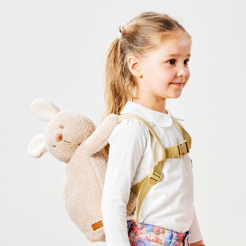 Sac à dos peluche Teddy Lapin Beige Nattou Ambiance 4