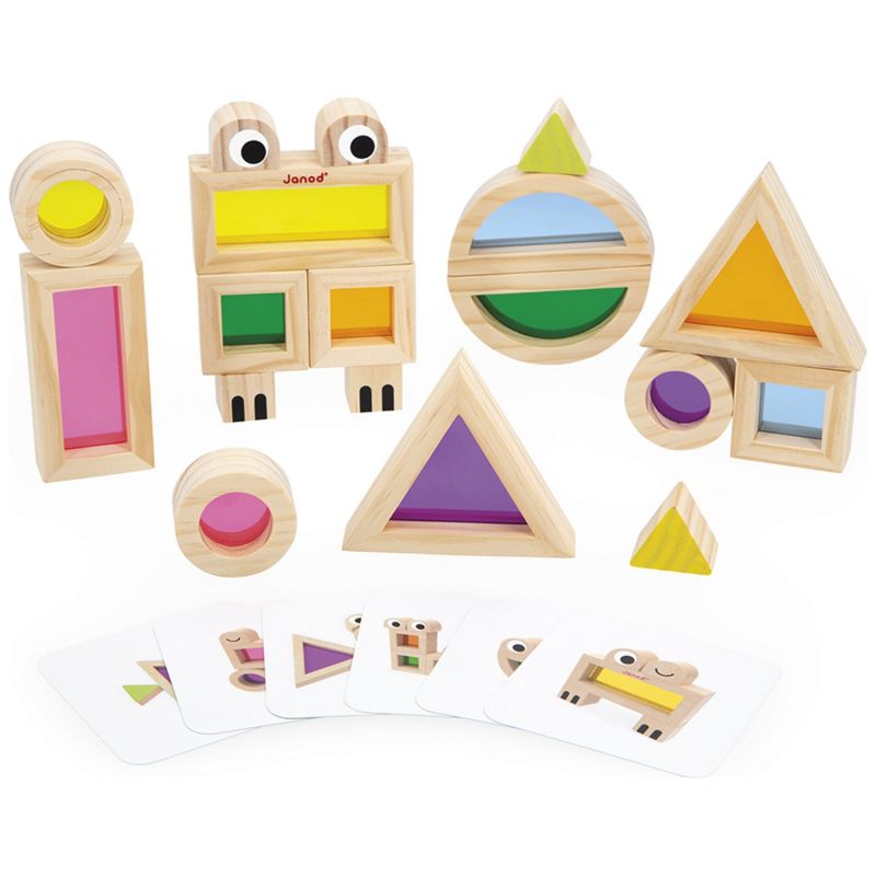 Jeu sensoriel Blocs translucides (18 pièces) Janod Produit 2
