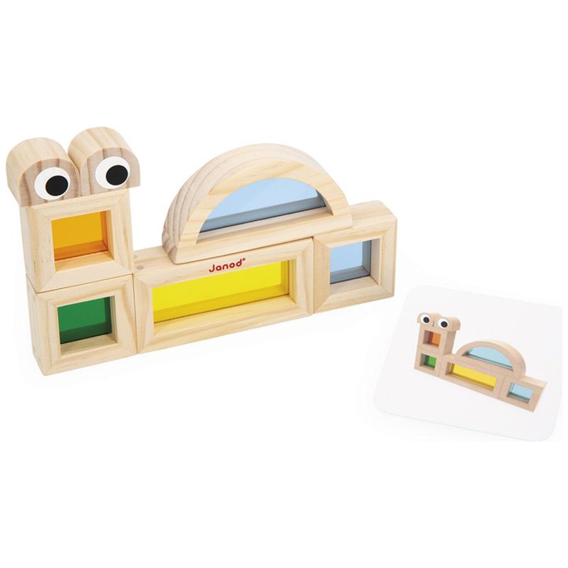 Jeu sensoriel Blocs translucides (18 pièces) Janod Produit 5