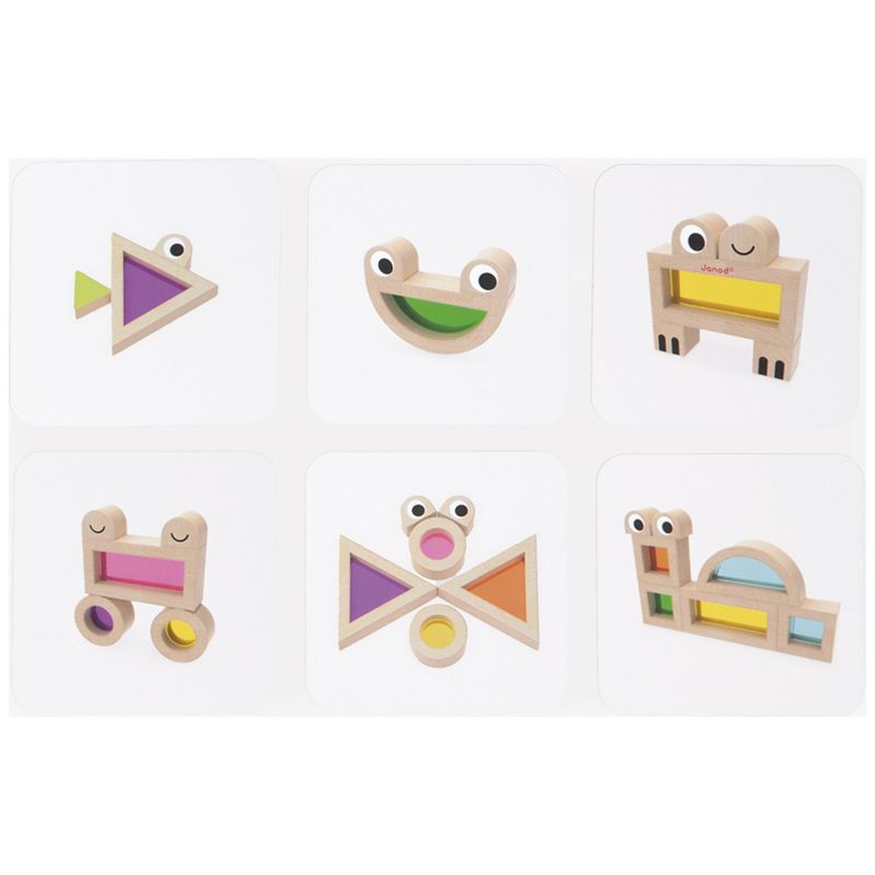 Jeu sensoriel Blocs translucides (18 pièces) Janod Produit 7