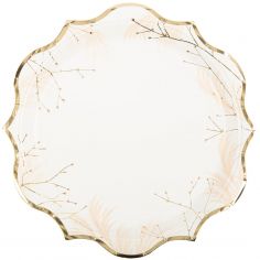 8 ASSIETTES CARTON BAPTÊME FLEUR DE COTON 23CM Blanc - VAISSELLE DE FÊTE - Maison 8 ASSIETTES CARTON BAPTÊME FLEUR DE COTON 23CM Blanc - VAISSELLE DE FÊTE - Maison