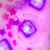 4 cubes lumineux Lila violet  par Glo Pals