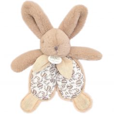 Peluche Lapin Doudou Pantin beige sable (18 cm) - Doudou et Compagnie