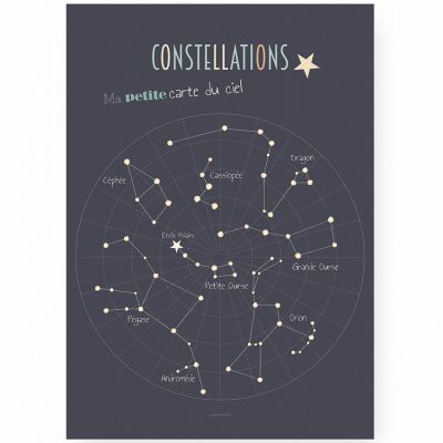 Affiche A3 Constellations  par Lutin Petit Pois