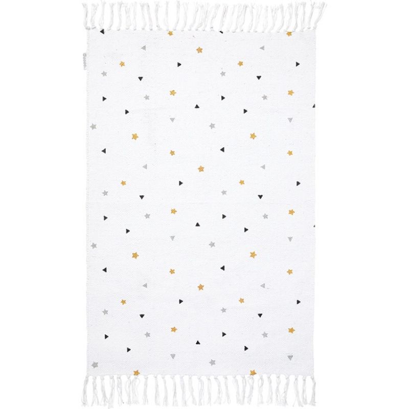 Tapis rectangulaire à franges Etoile filante (60 x 90 cm) Little Band