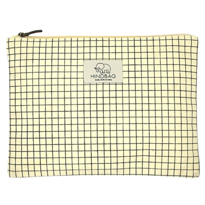 Pochette en coton bio Ema Bristol jaune Hindbag