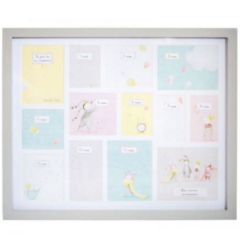 Pêle-mêle de naissance Les petits dodo (50 x 41 cm) Moulin Roty
