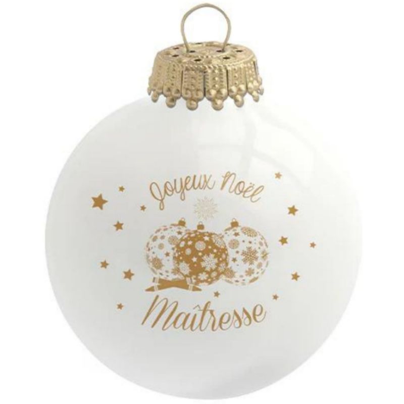 Boule de Noël Joyeux Noël Maîtresse Baubels Produit 1