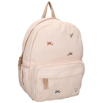 Sac à dos enfant Nostalgia Rayures avions beige (36 cm) Kidzroom