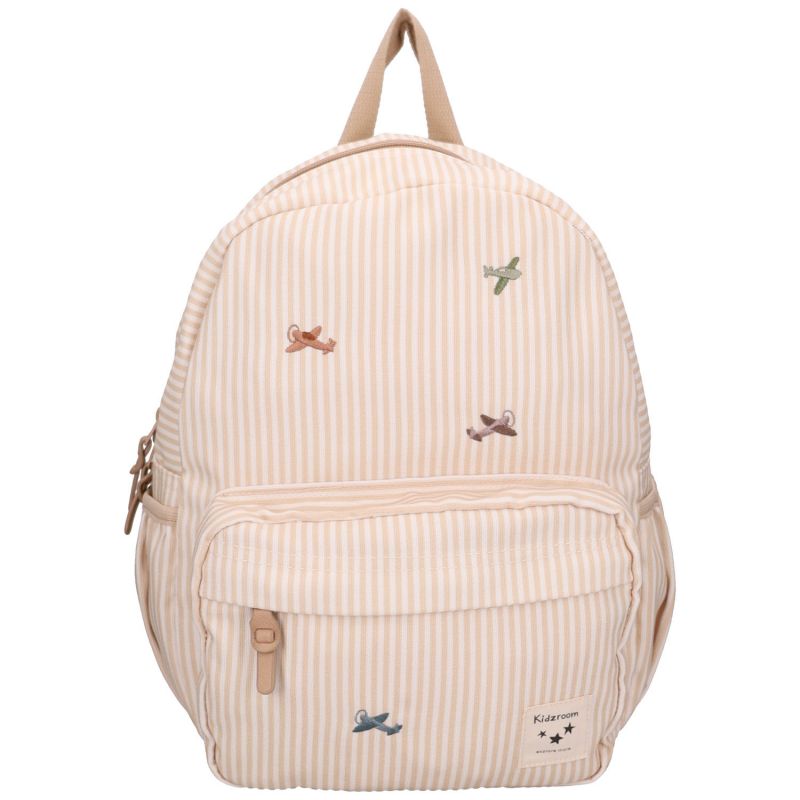 Sac à dos enfant Nostalgia Rayures avions beige (36 cm) Kidzroom Produit 3