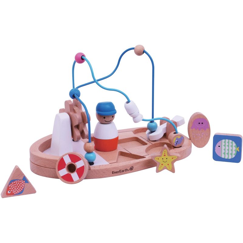 Boulier en bois pêcheur 2 en 1 EverEarth
