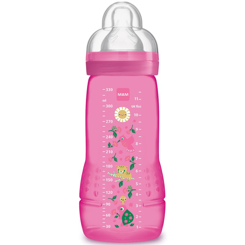 Biberon Easy Active 2ème âge tortue - débit X ultra-rapide (330 ml) MAM
