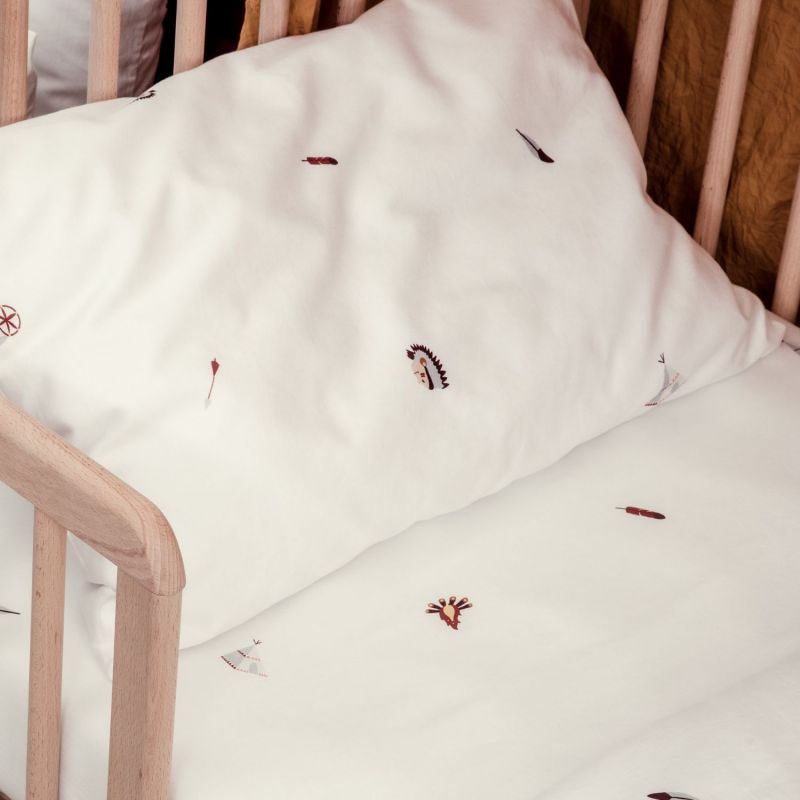 Drap housse en coton bio Petit Plume (70 x 140 cm) Kadolis Ambiance 5