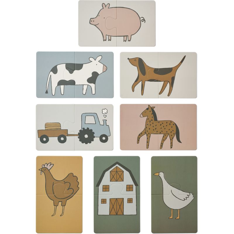 Puzzle bébé Brett Farm (16 pièces) Liewood
