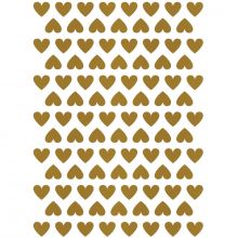 Stickers muraux coeurs dorés  par Lilipinso