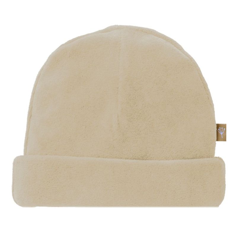 Bonnet en velours bio Sandshell (naissance) Fresk
