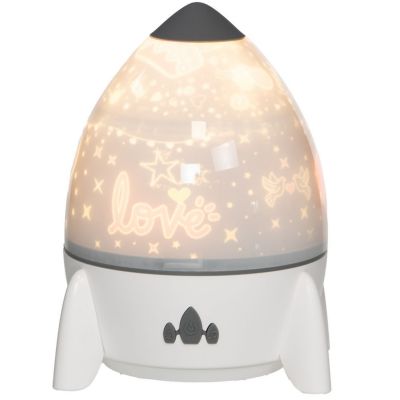 Projecteur musical fusée avec télécommande (16 cm) Amadeus Les Petits