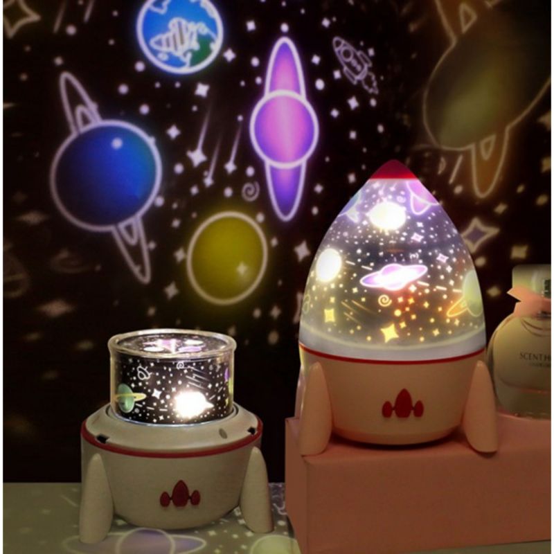 Projecteur musical fusée avec télécommande (16 cm) Amadeus Les Petits Ambiance 3