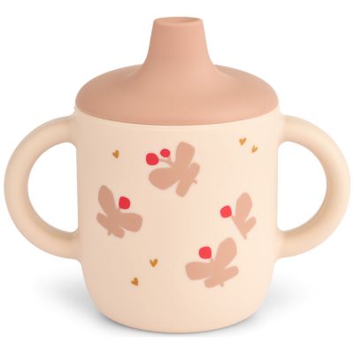 Tasse à bec en silicone Neil Butterfly Apple Blossom Liewood