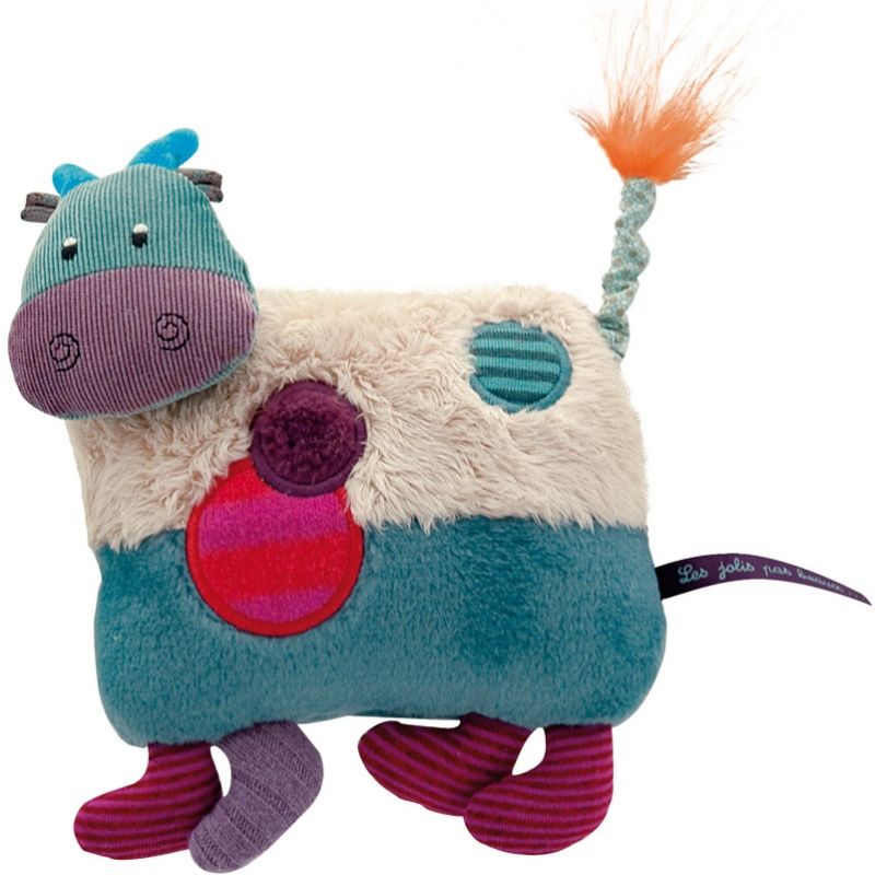 Doudou musical vache Jolis pas Beaux (15 cm) Moulin Roty