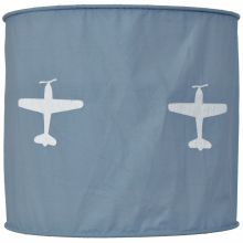 Suspension lampion en tissu Airplane gris bleu  par Taftan