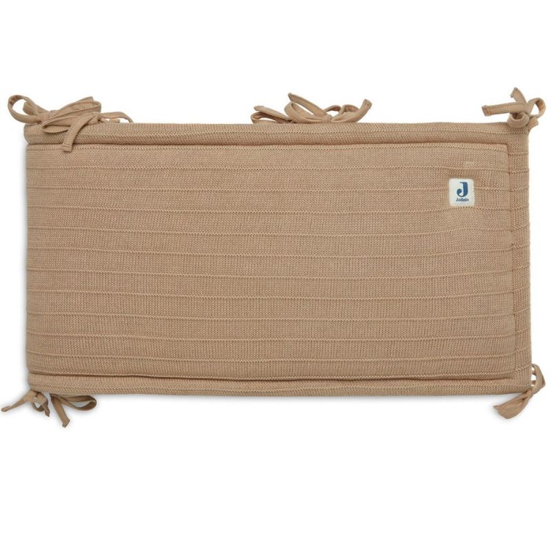 Tour de lit Pure Knit Biscuit (pour lit 60 x 120 ou 70 x 140 cm) Jollein