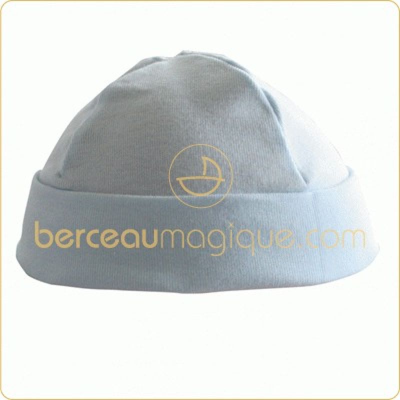 Bonnet de naissance bleu 