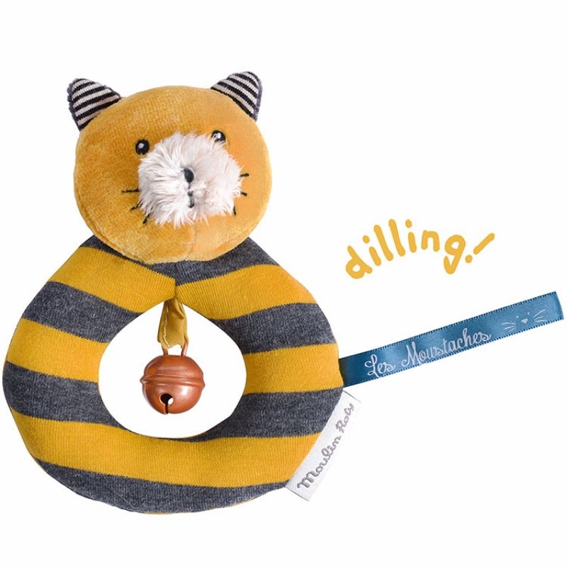 Hochet anneau chat Lulu Les Moustaches Moulin Roty Produit 1 grande taille