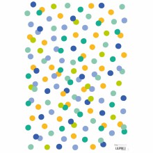 Stickers A3 confettis multicolores Les Hiboux by Clémence G. (29,7 x 42 cm)  par Lilipinso